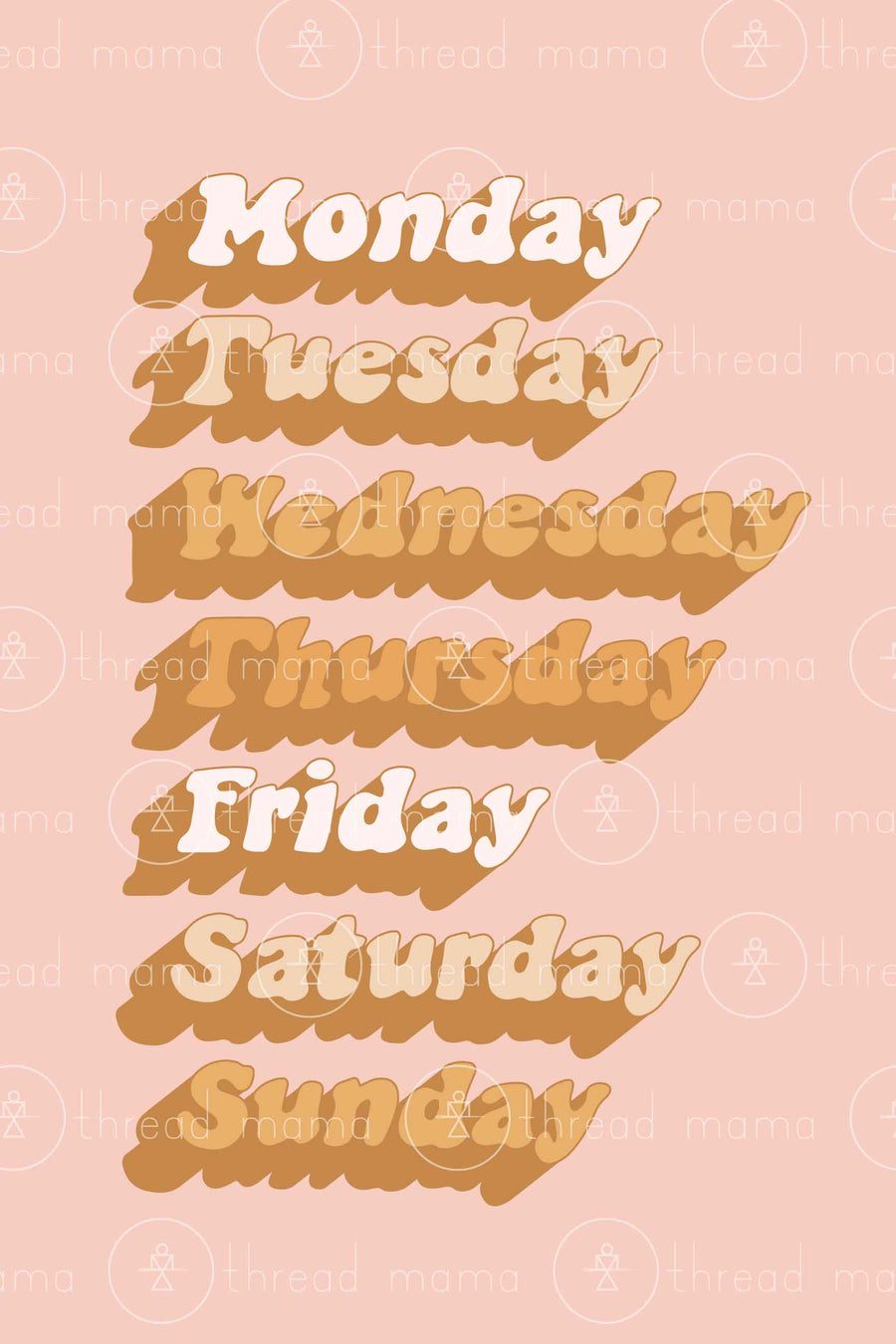 Days of The Week (Printable Poster)