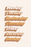 Days of The Week (Printable Poster)