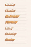 Days of The Week (Printable Poster)