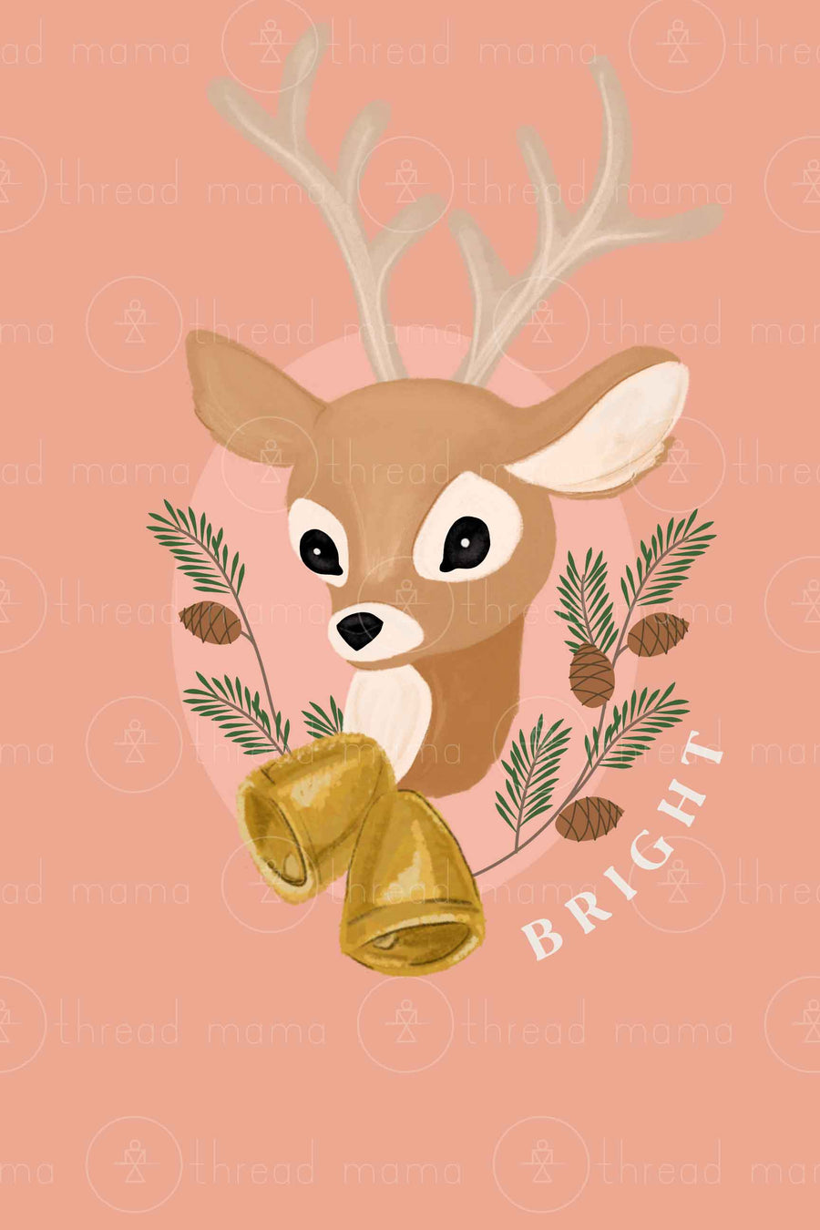 Holiday Deer Set (Printable Poster)