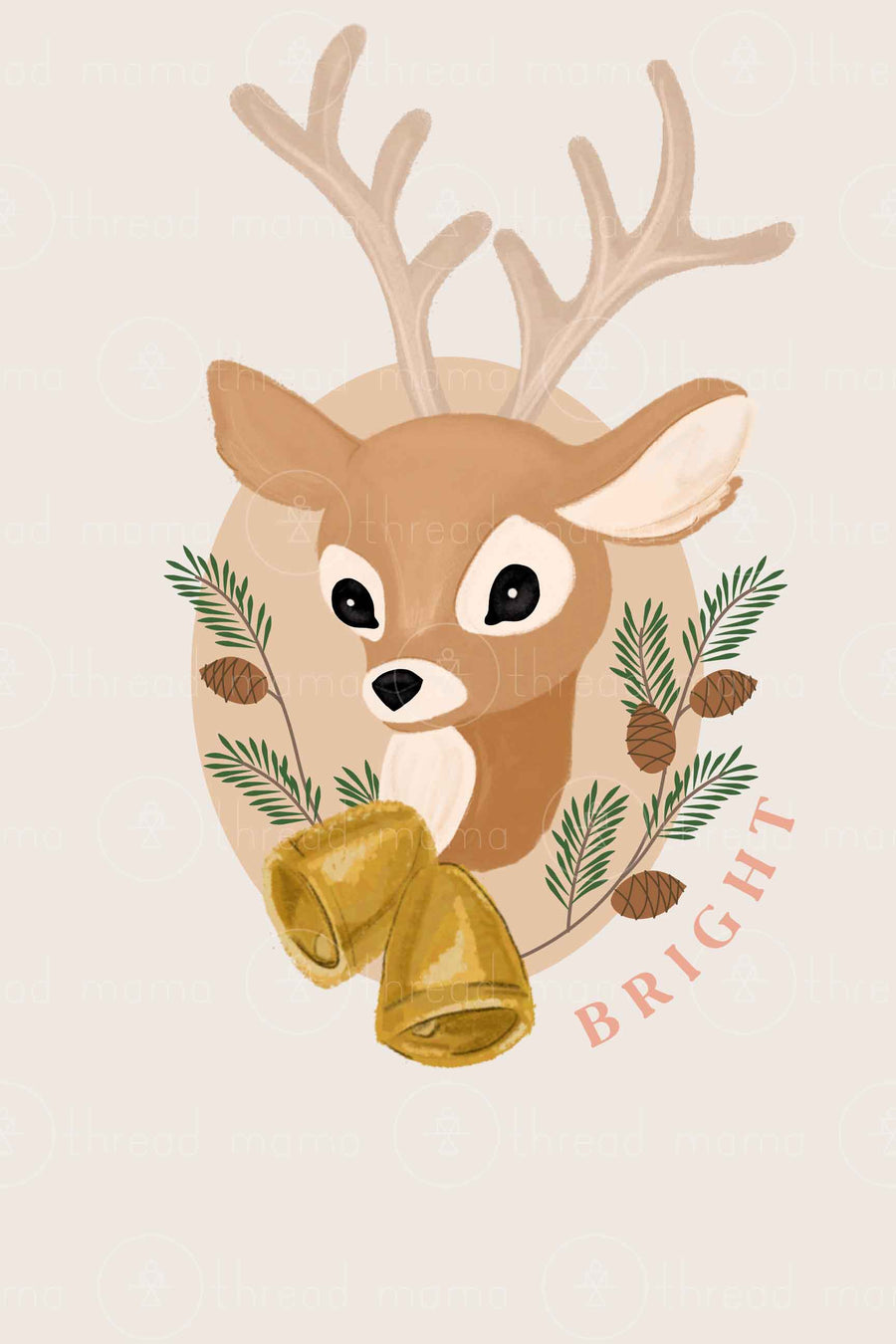 Holiday Deer Set (Printable Poster)