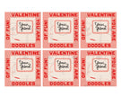 You're Doodles of Fun & Texting Hearts Valentine's Tags