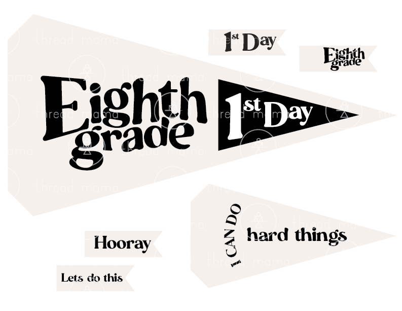 Back to School Printables (Printable Pennant)