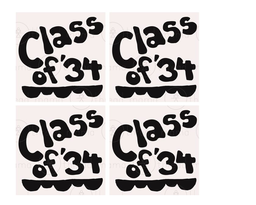 Grad Tags and Flags (2022 and 2034)