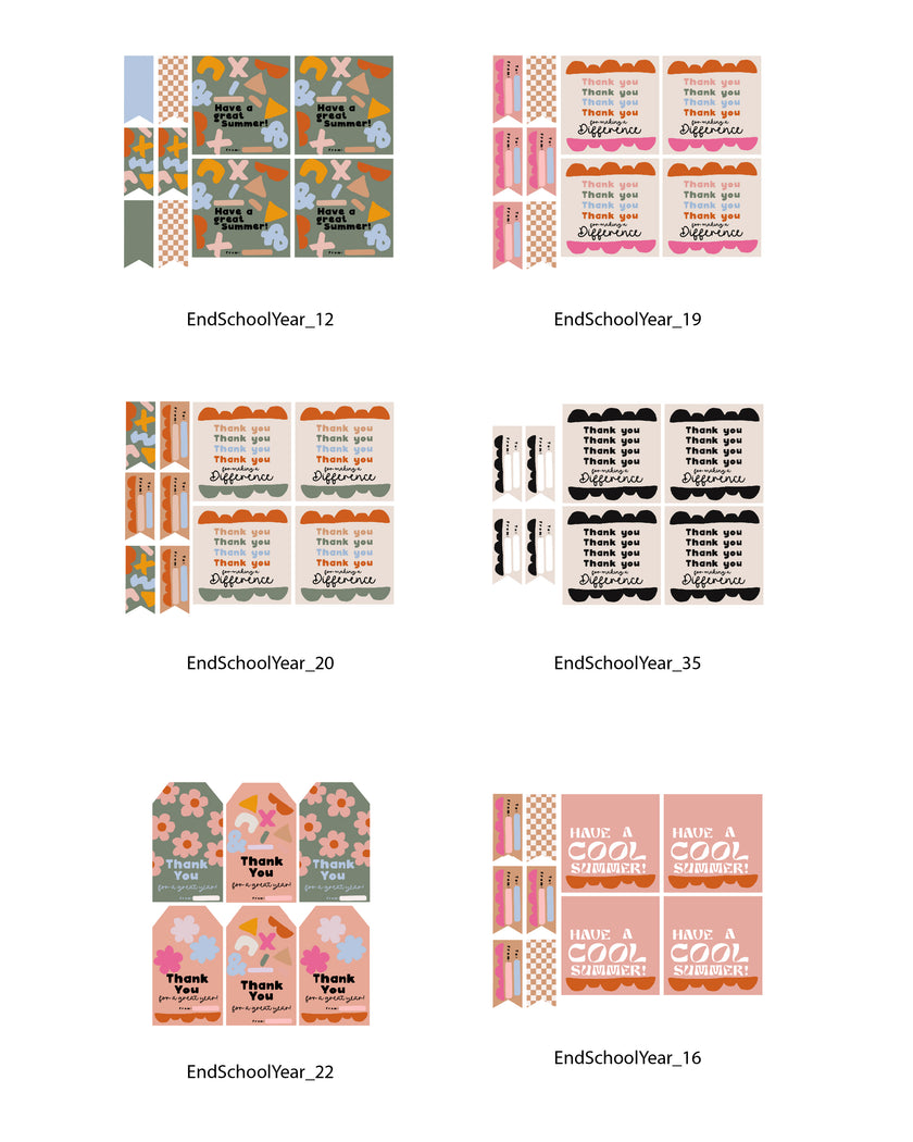 End of School Tags and Flags (Vol.3)