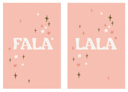 Fala Lala - 7 Versions ( Printable Poster )