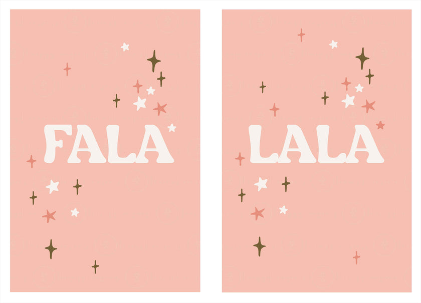 Fala Lala - 7 Versions ( Printable Poster )