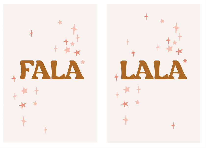Fala Lala - 7 Versions ( Printable Poster )