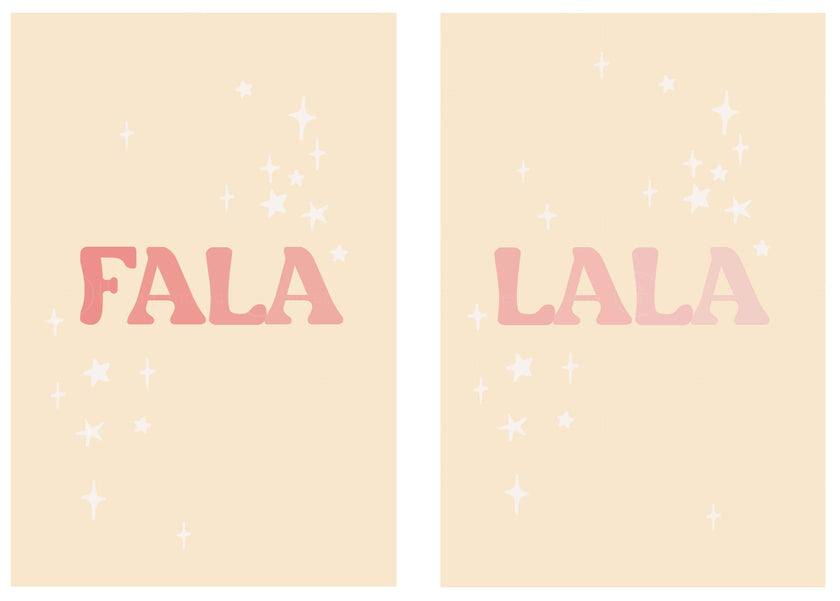 Fala Lala - 7 Versions ( Printable Poster )