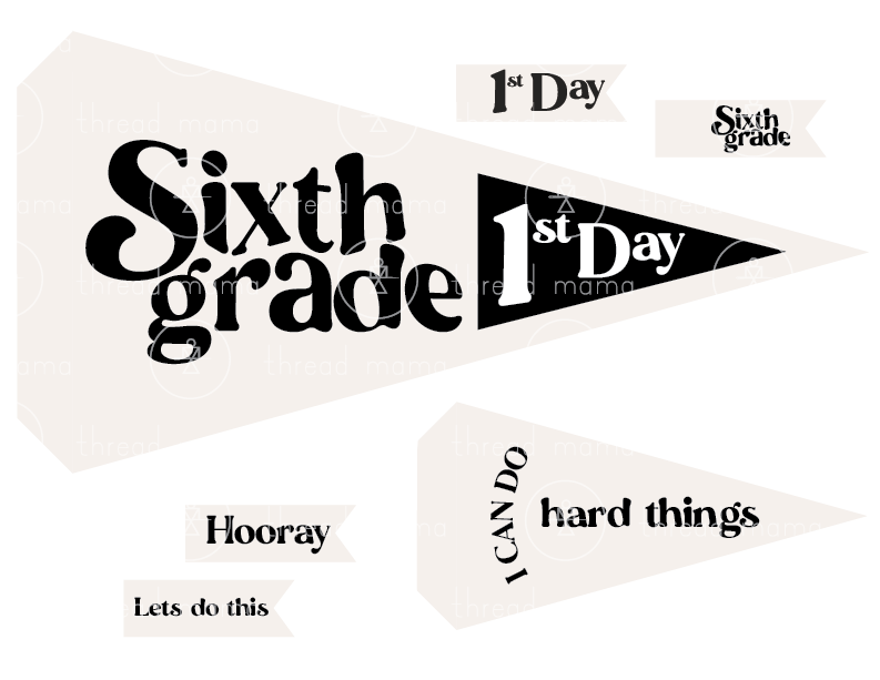 Back to School Printables (Printable Pennant)