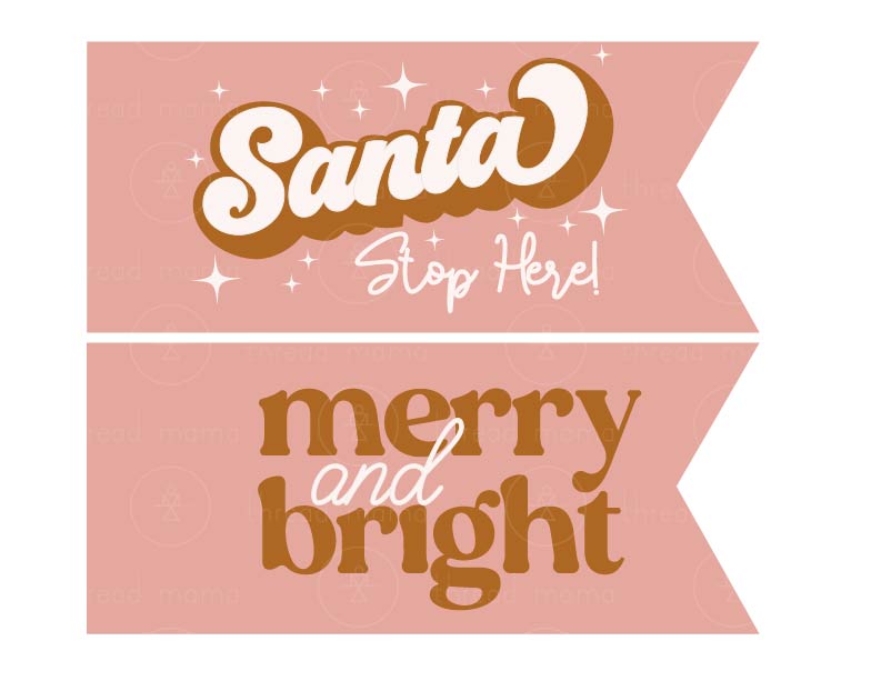 Holiday Tags and Pennants - Gold