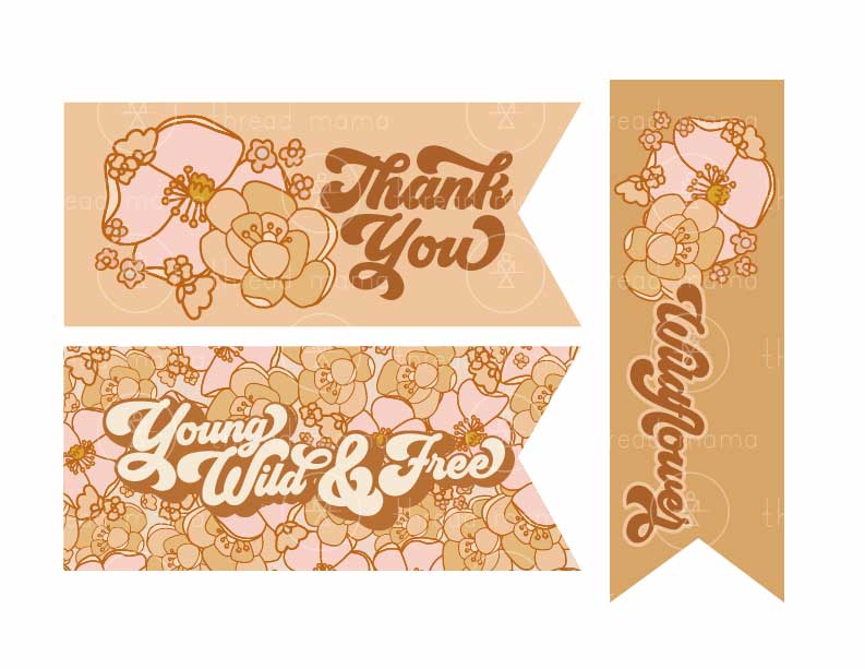 She is a Wildflower Birthday (Printable Pennant)