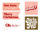 Holiday Tags and Pennants - Pink