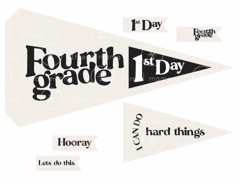 Back to School Printables (Printable Pennant)