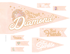 Gems and Sparkles (Printable Pennant/Tags)