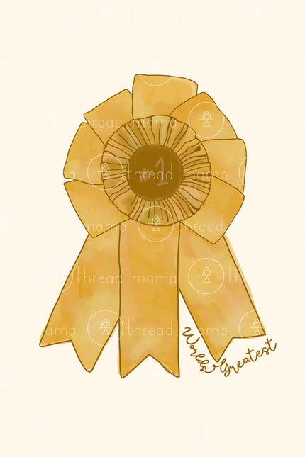 Gold Ribbon (Printable Poster)