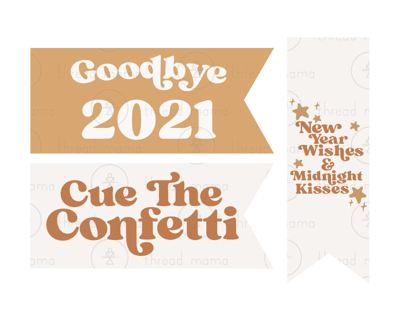 UPDATED!! New Year's Eve Tags and Flags - (Vol.3)