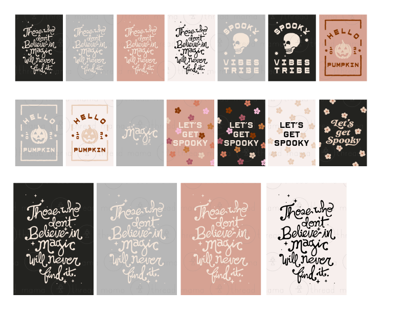 Dollhouse Halloween (Vol 3) Collection - Scale 1:12