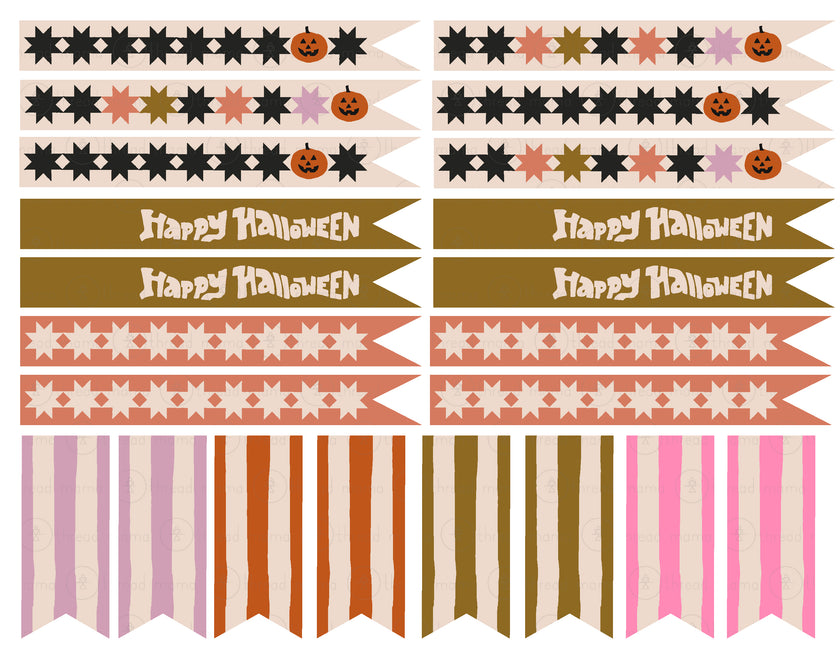Halloween Tags and Flags - (Vol.3)