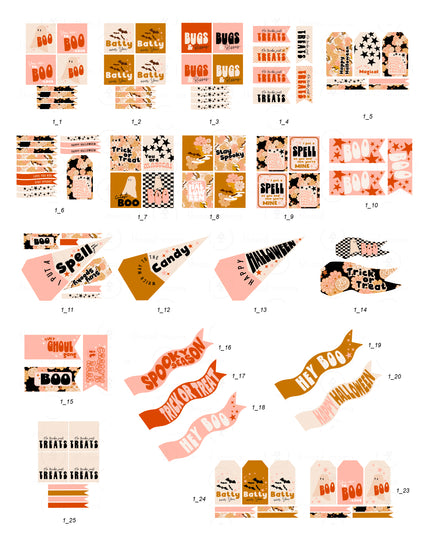 Halloween Tags and Flags (option 1) - (Vol.2)