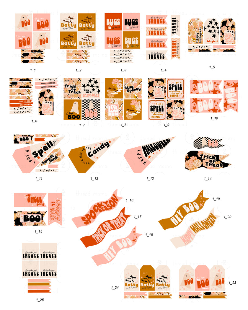 Halloween Tags and Flags (option 1) - (Vol.2)