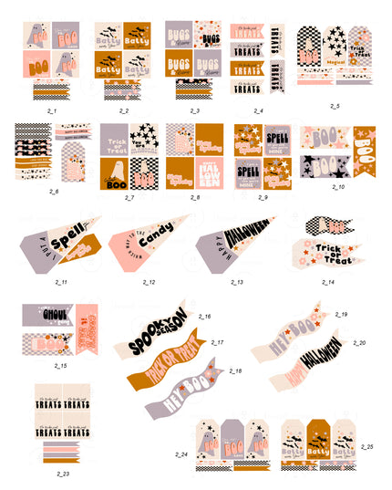 Halloween Tags and Flags (option 2) - (Vol.2)