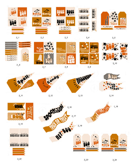 Halloween Tags and Flags (option 3) - (Vol.2)