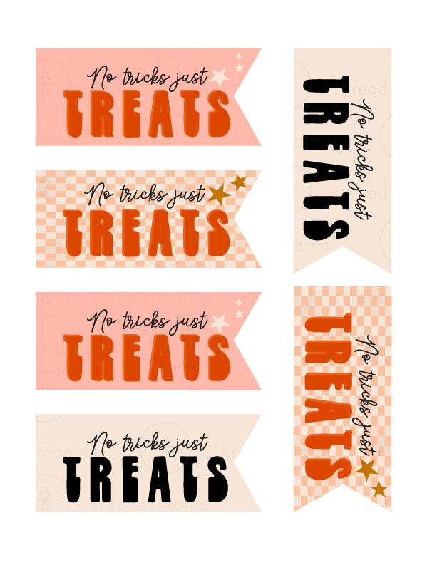Halloween Tags and Flags (option 1) - (Vol.2)