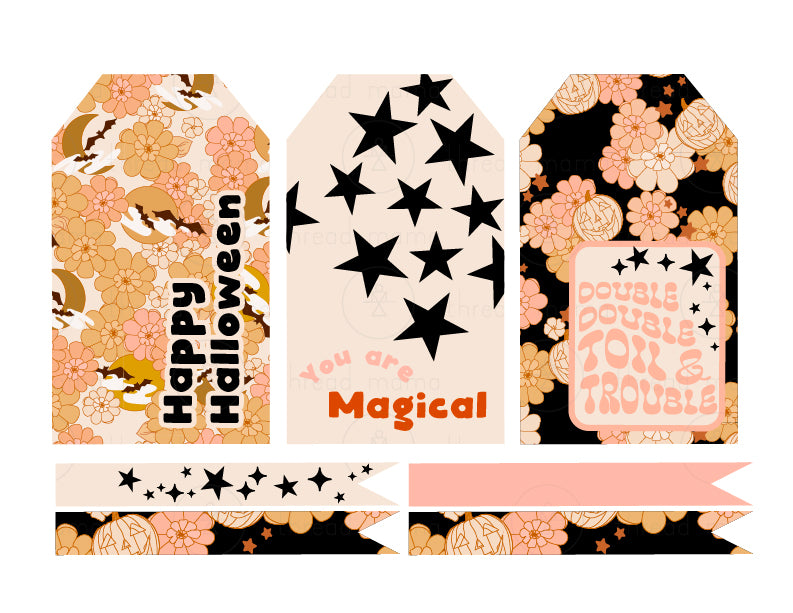 Halloween Tags and Flags (option 1) - (Vol.2)