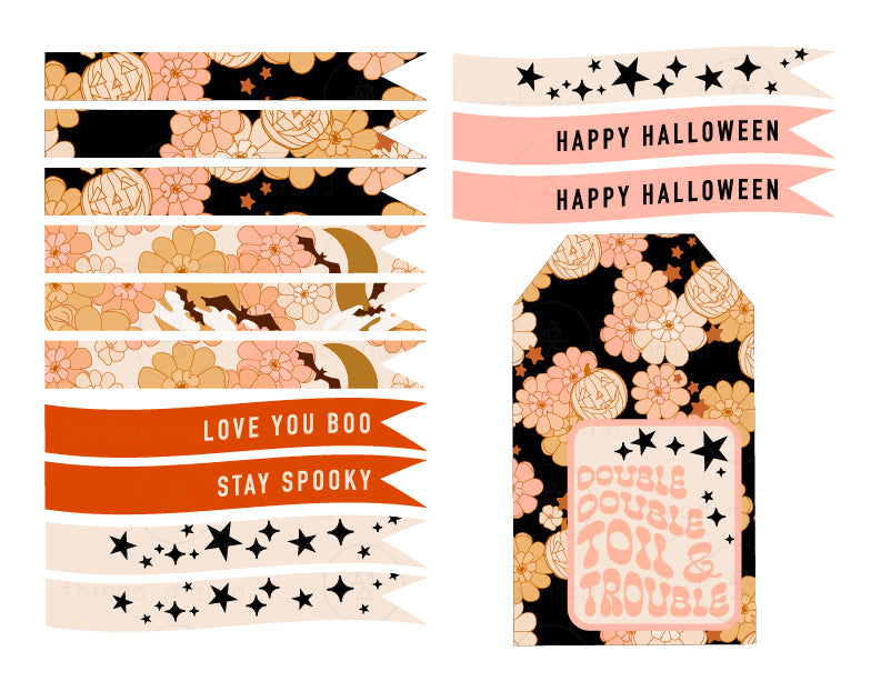 Halloween Tags and Flags (option 1) - (Vol.2)