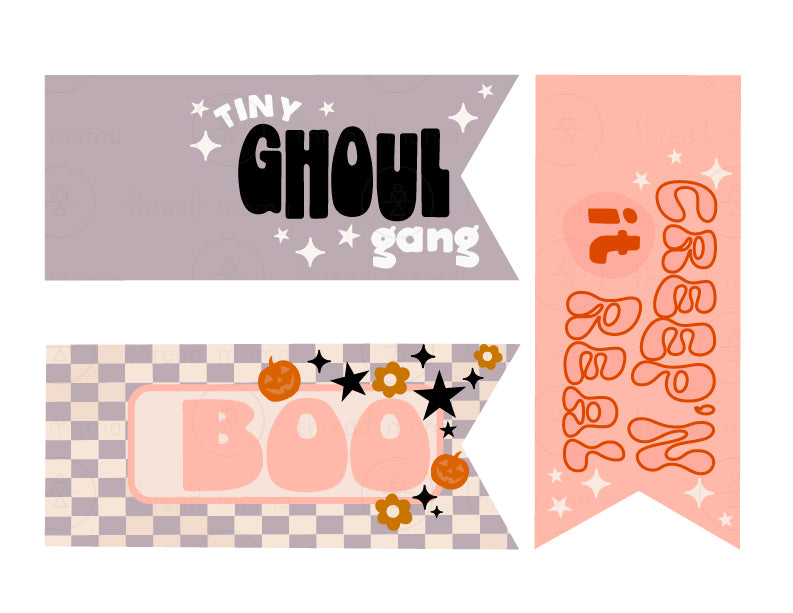 Halloween Tags and Flags (option 2) - (Vol.2)