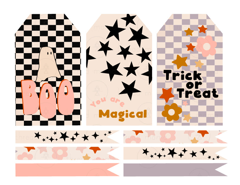 Halloween Tags and Flags (option 2) - (Vol.2)