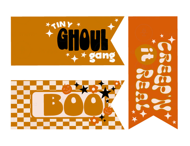 Halloween Tags and Flags (option 3) - (Vol.2)