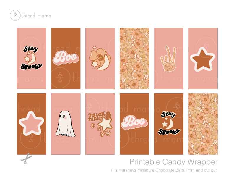 Halloween Candy Wrappers (Versions 2 & 3)
