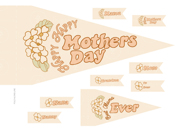 Happy Mother's Day (Printable Pennant)