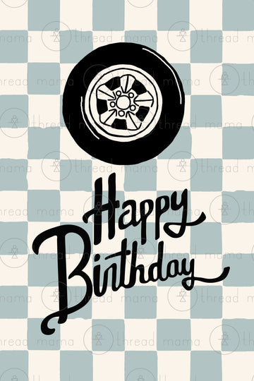 Race Car Happy Birthday