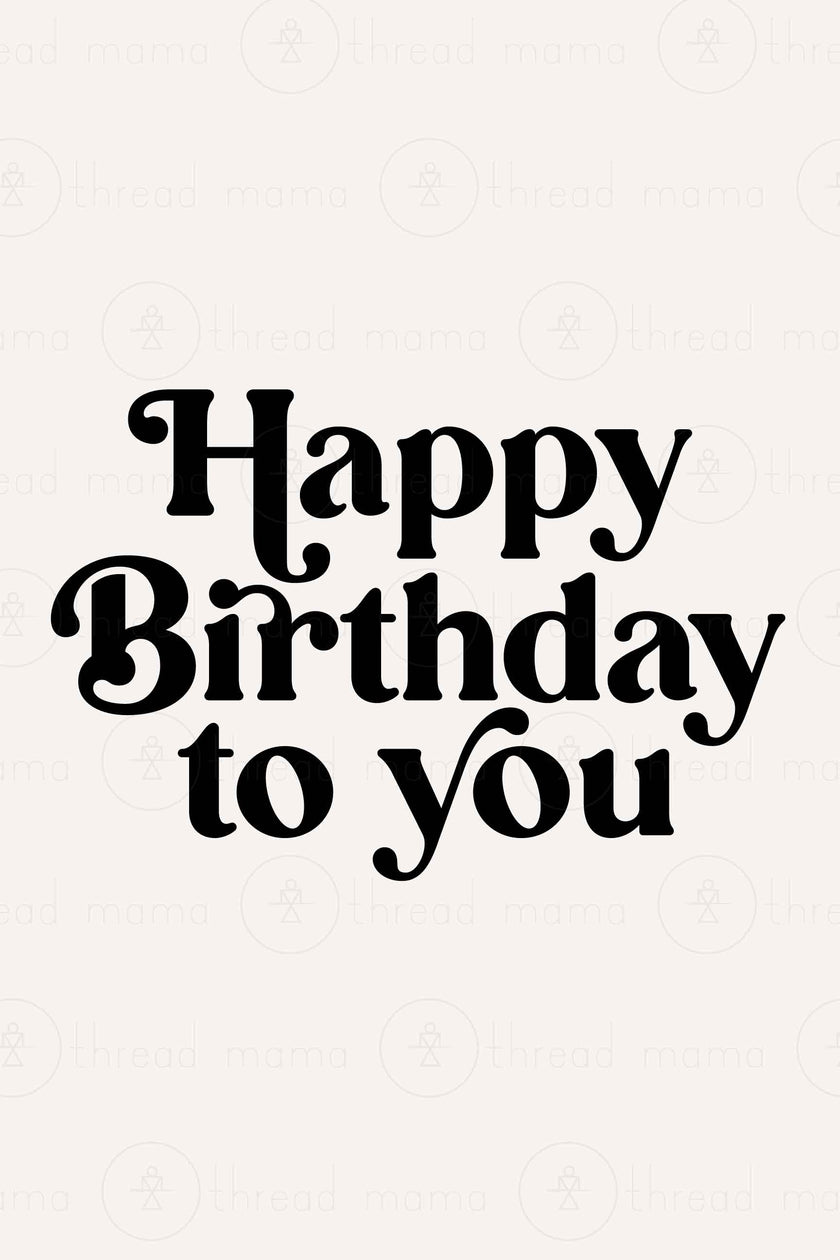 Happy Birthday - Opt 3