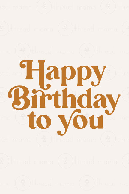 Happy Birthday - Opt 3