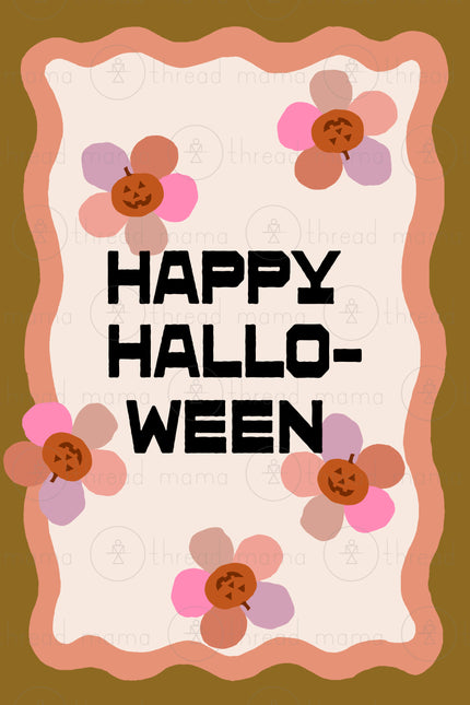 Happy Halloween Wave Border