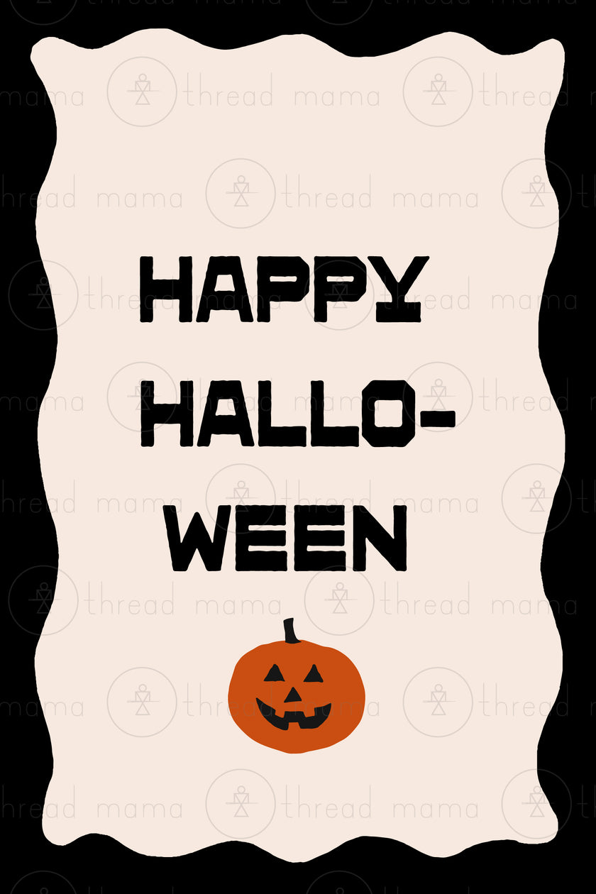Happy Halloween Wave Border
