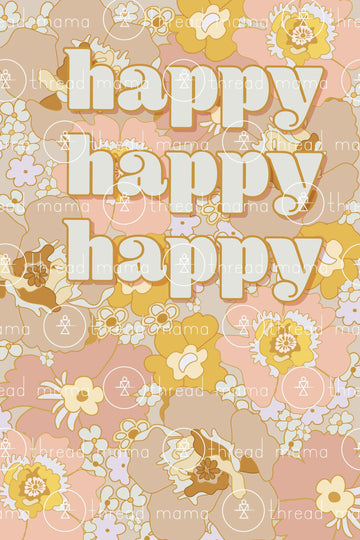 Happy Happy Happy Bday Girl - Set of 2! (Printable Poster)