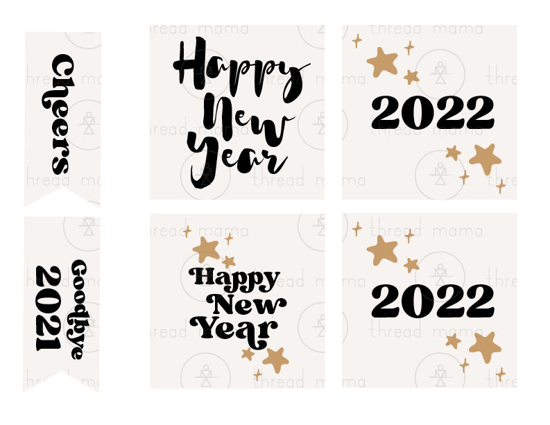 UPDATED!! New Year's Eve Tags and Flags - (Vol.3)