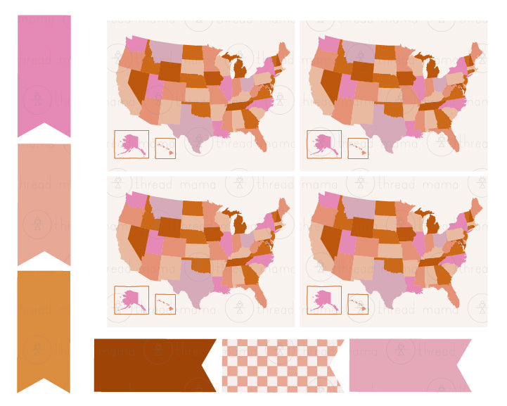 Road Trip - Tags and Flags (Set)