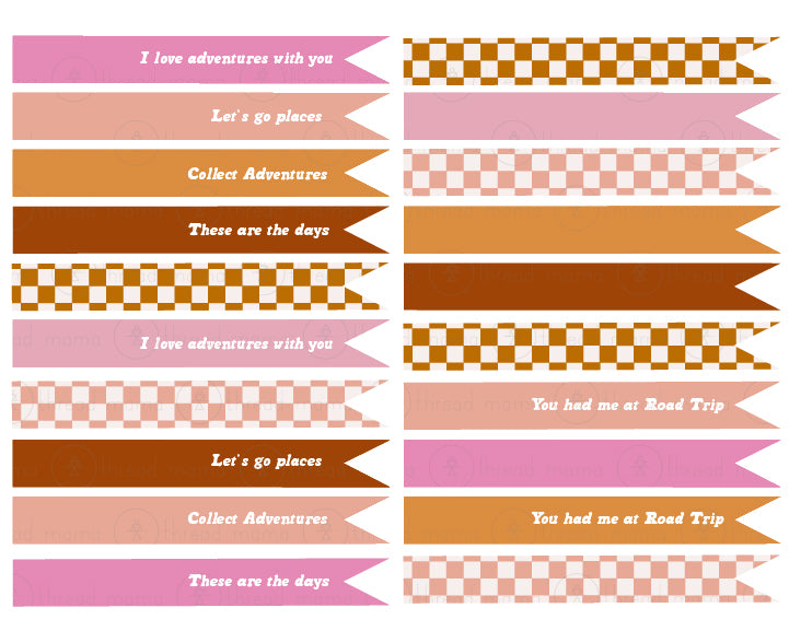 Road Trip - Tags and Flags (Set)