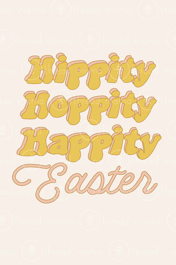 Hippity Hoppity Happity Easter (Printable Poster)