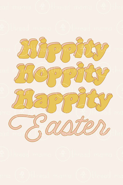 Hippity Hoppity Happity Easter (Printable Poster)