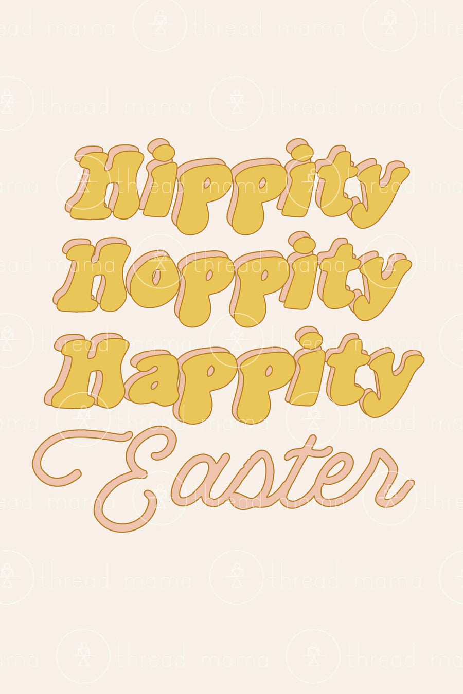 Hippity Hoppity Happity Easter (Printable Poster)