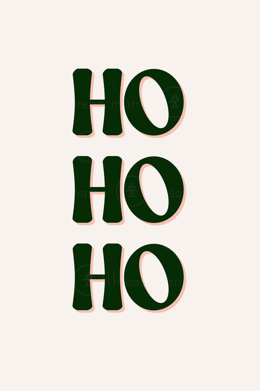 Ho Ho Ho (Printable Poster)