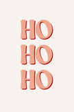 Ho Ho Ho (Printable Poster)