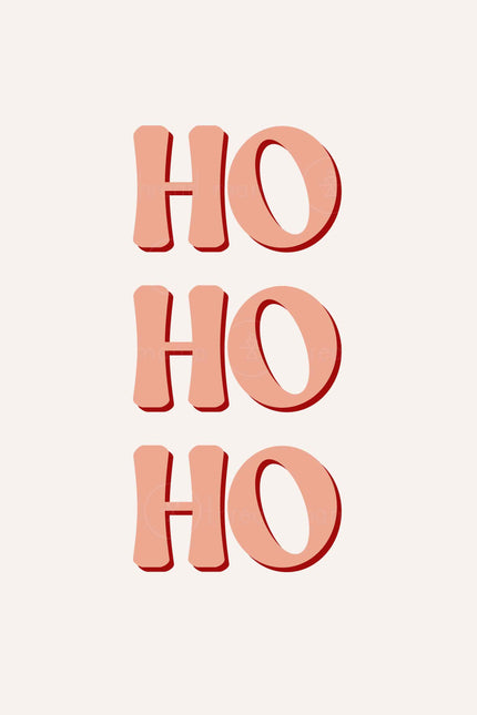 Ho Ho Ho (Printable Poster)